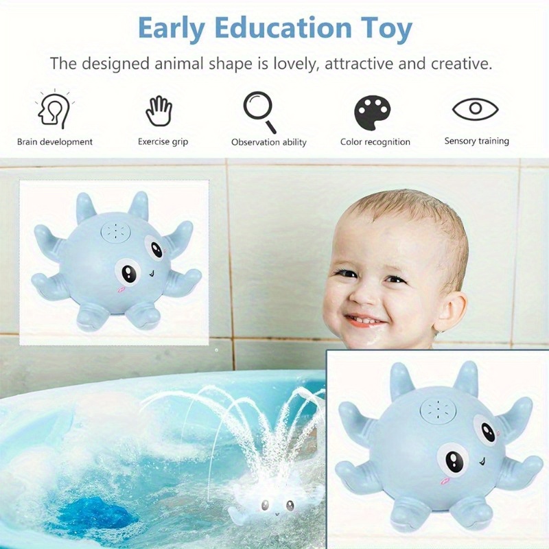 Octopus Bath Toy Water Spouting Splashing for Kids