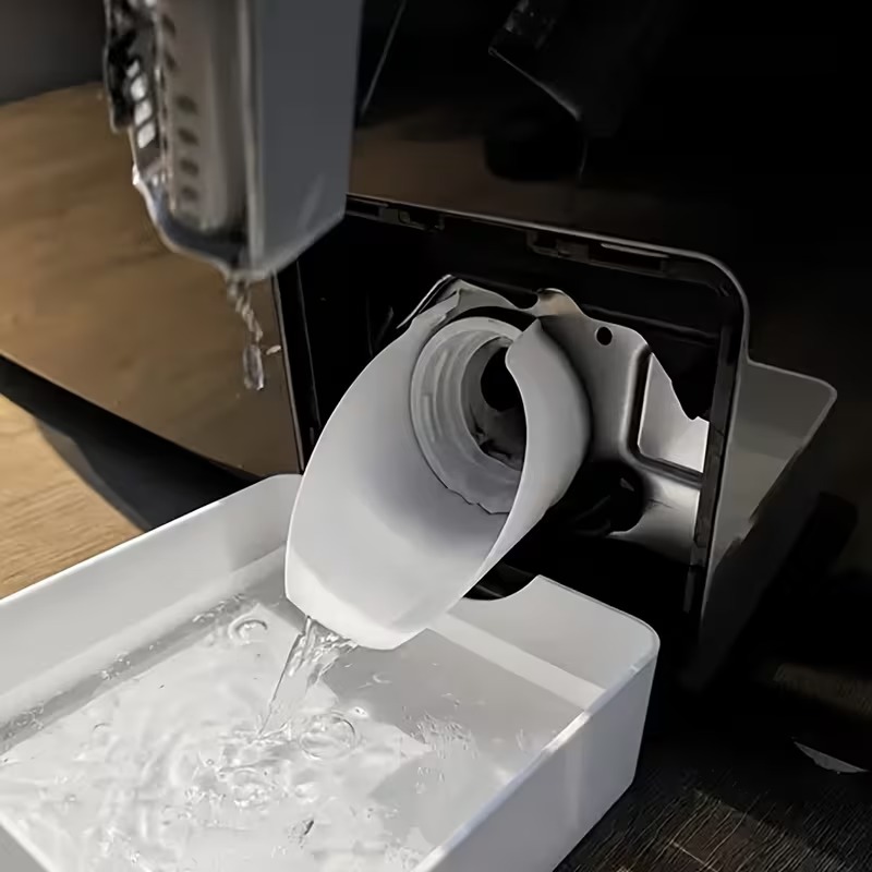 TEMU Spill Proof Washing Machine Drain Collection Tray, Water Guide Funnel, Practical Emergency Drain Accessory For Most Front Loading Washing