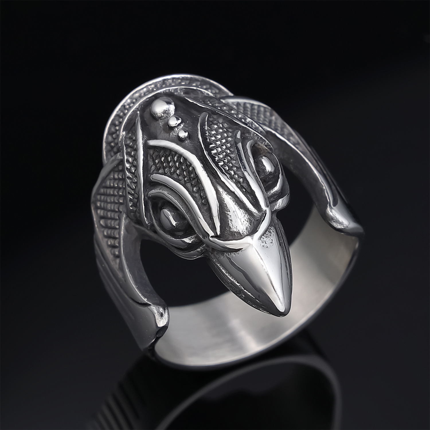 Image of Vintage Antique 304l Stainless Steel For Men, Rugged Viking Style , Dark Style Fashion Accessory