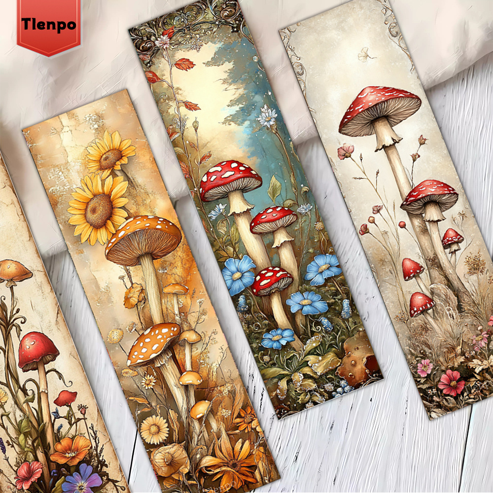 TEMU 32pcs, A Whimsical Mushroom Bookmark Nature Enthusiasts, Ideal As A Gift For Book Lovers, , And Educators. A Decorative Page Marker, Great For
