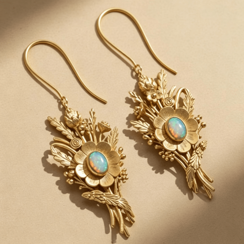 Luxury Bouquet-Style Pendant Earrings for Women