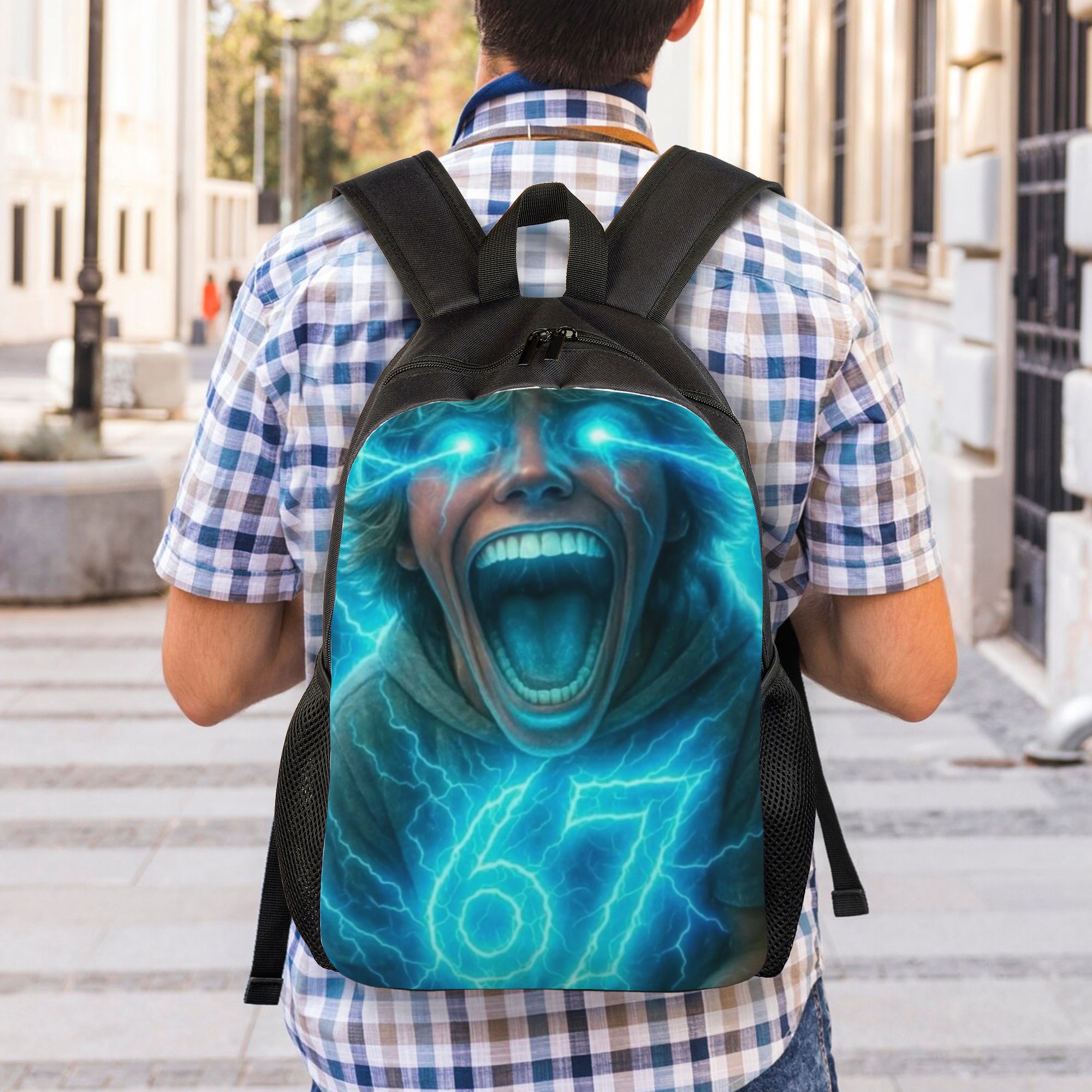 1pc 67 meme college bag suitable funny 67 number - Temu Qatar