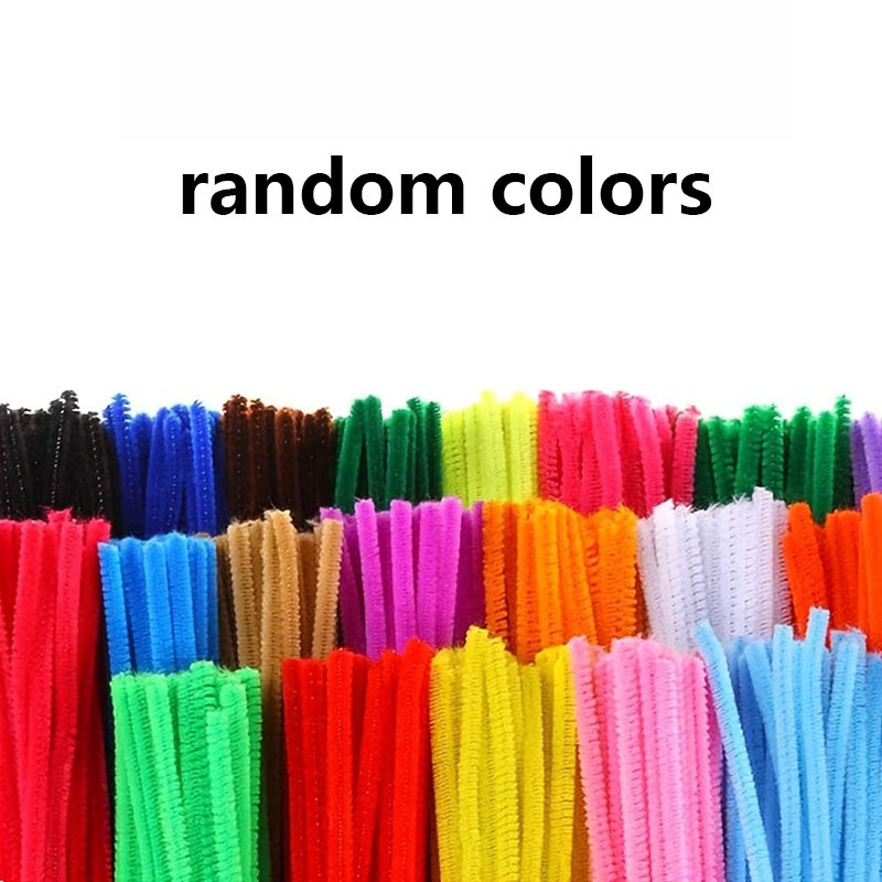 TEMU 203pcs 20 Colors Hose Cleaners Handmade Birthday Gift, Art Craft, Chenille Supplies, Suitable For Decoration, Random Color