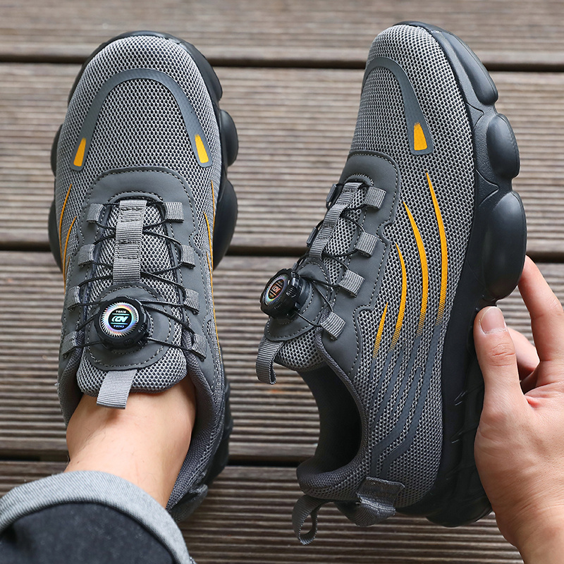 TEMU Men' Toe Wide Toe Outdoor Shoes, Rotary Design, Lightweight Thickened Cushioning Sole Sports Running Shoes, Comfortable Casual Shoes, Suitable