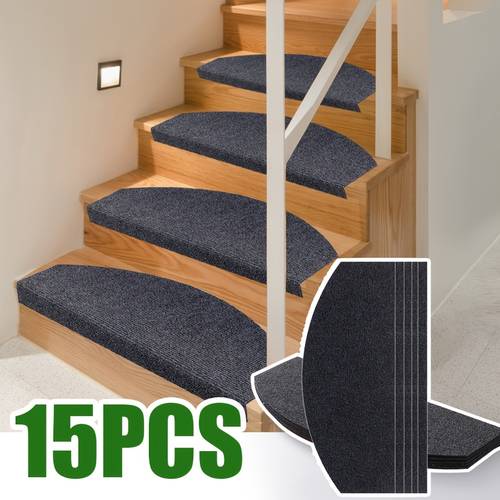 15pcs non slip stair treads heavy duty step stairs suitable for and pets peel and stick stair treads installation on wood steps 15pcs