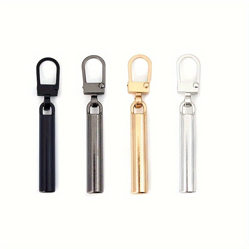 4pcs Universal Zipper Pull Tabs, Detachable Metal Zipper Heads