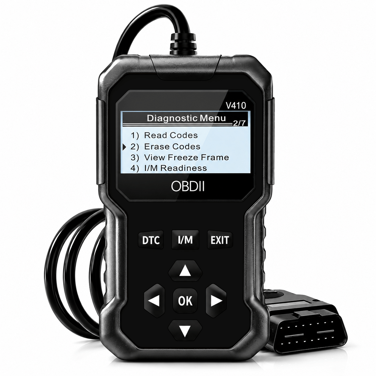 V410 Obdii Engine Code Reader, Automotive Diagnostic Scan Tool With Live , Voltage Test, I/m Readiness For Most