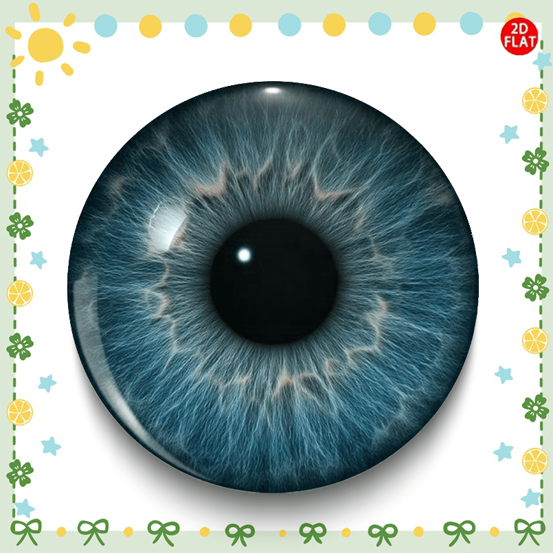 TEMU 2d Flat, 2d Flat Pupil Classic Fashion Brooch/pin/badge, Perfectly Pairs With Jeans, Clothes, Backpacks, And Hats. A Collectible Trinket, An
