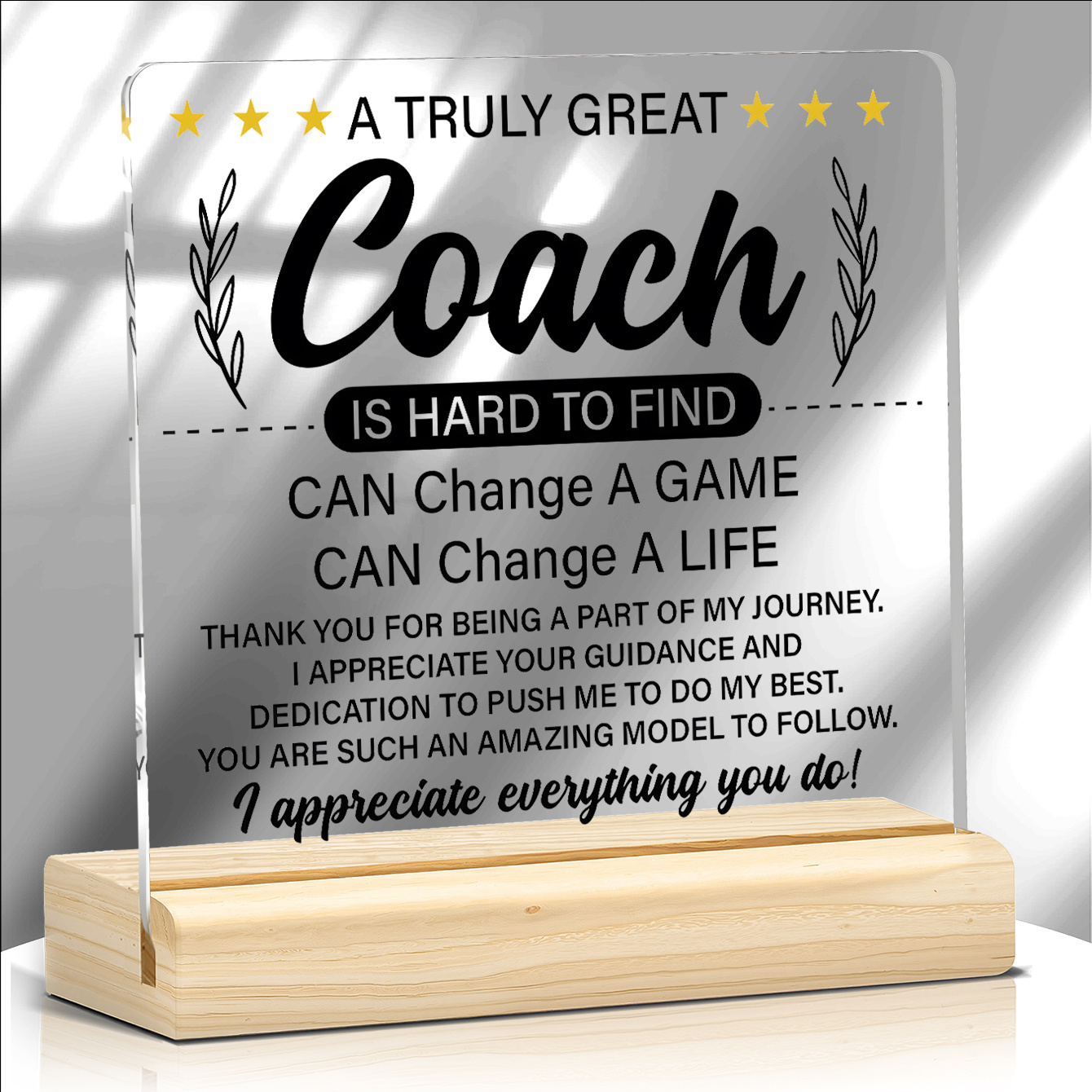 TEMU 2d , 1pc "best Ever" Award Plaque - Unisex Gift, Acrylic Desktop Ornament, Suitable For Graduation, Birthday, End Of Season - Home And Office