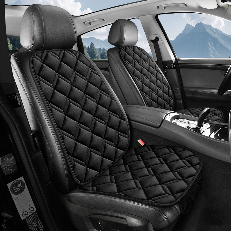 E-shop Neues Auto-Sitzkissen im neuen Stil, doppelte schräge Würfel, exquisites Design, -Sitz vorne, Plüschmaterial, und einfach zu verwenden, für alle