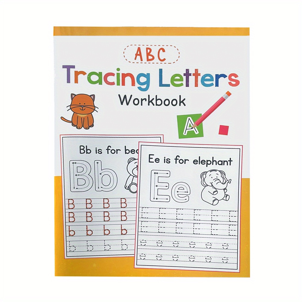 Image of 28-page Workbook For Tracing Letters | Practice Writing Book | Handwriting Resources For Preschool And Kindergarten Homeschooling For Children Aged 3 And Up