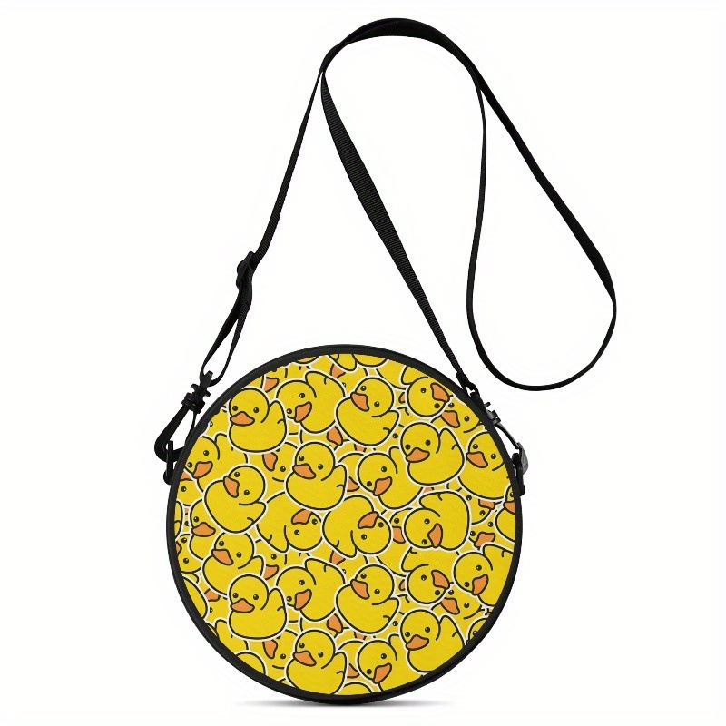 TEMU Single-shoulder Bag For Women, 1pc, , 2d Print, Adjustable Strap, Zipper Closure, Backpack Style | Trendy Crossbody Bag | Fun Accessory, Sturdy