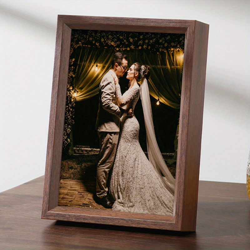 2/ 5/ 10pcs Modern Wood Photo Frame - 4x6/ 5x7/ 6x8/ A4/ 4x4/ 6x6/ 8x8in, Vertical Rectangular Design for Tabletop & Wall Mounting, Suitable for Wall, Window and Door Decoration, Photos, Paintings, Posters and Postcards. The Best Choice for Christmas