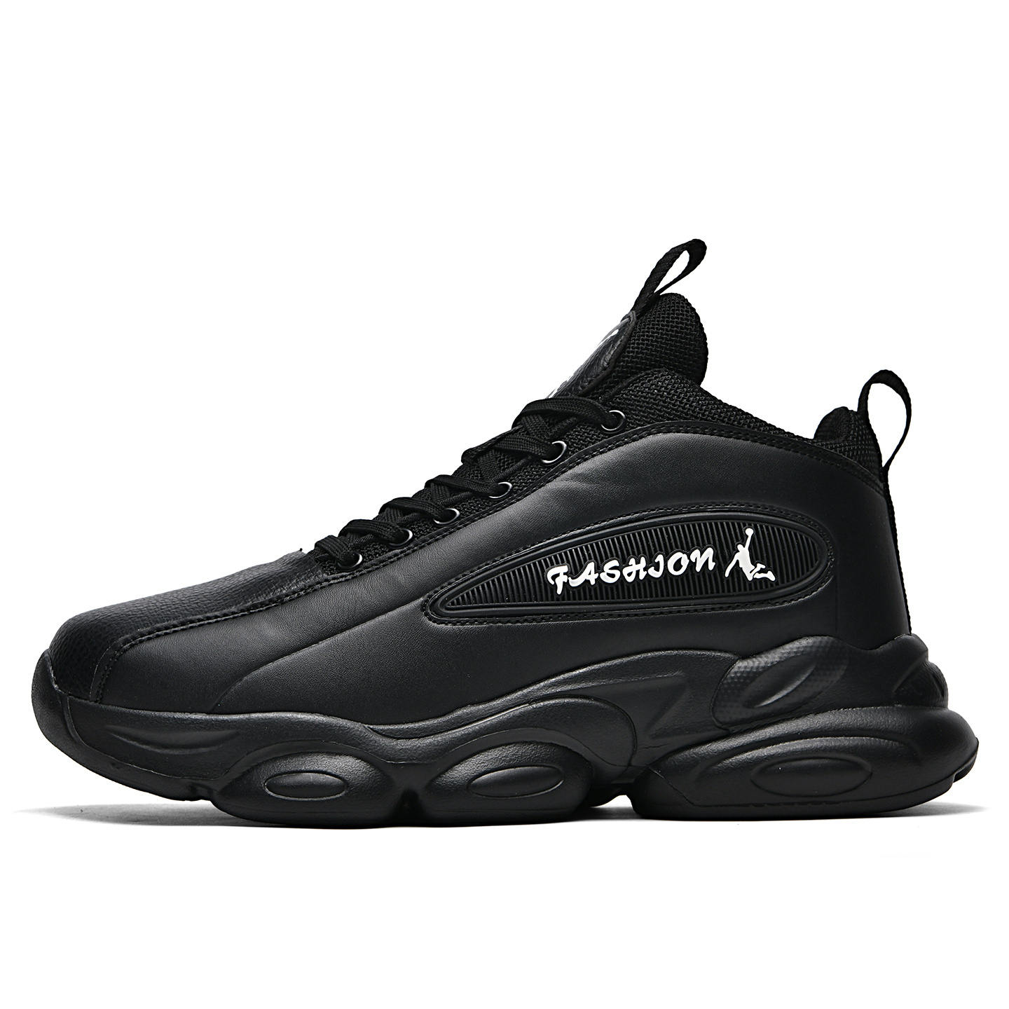 Men's Three-Color High-Top Basketball Shoes, Professional Training Shoes for Actual Play, Lightweight and Breathable Casual Sneakers, Trendy and Versatile Style