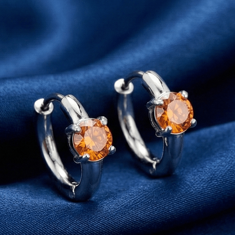 0.5 Carat Stylish Moissanite Earrings, Classic Design