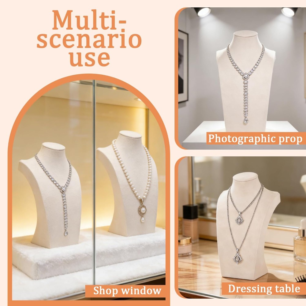 3pcs Jewelry Display Busts for Necklaces, Gift for Her