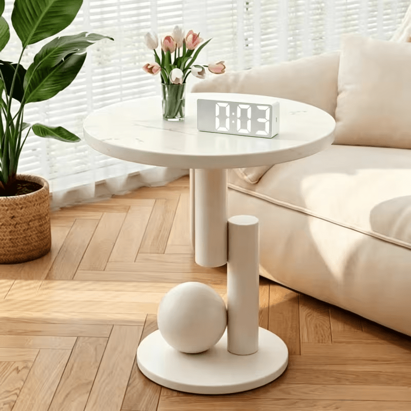 1pc Mirror Alarm Clock, In Black And White. Battery-powered (batteries Not Included). This Multi-functional Alarm Clock Can Display Time And Temperature With Adjustable Brightness.