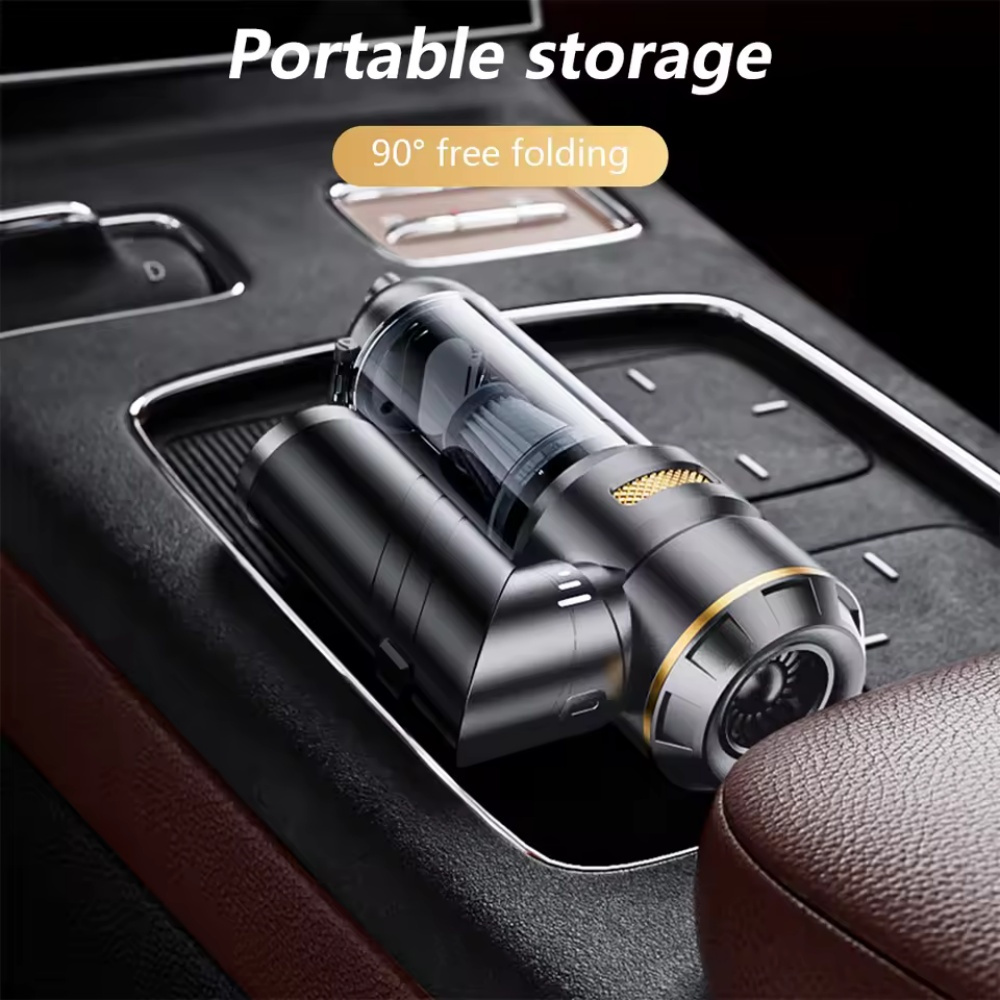 High Power Portable Car Vacuum Cleaner, 25000PA with Air Duster