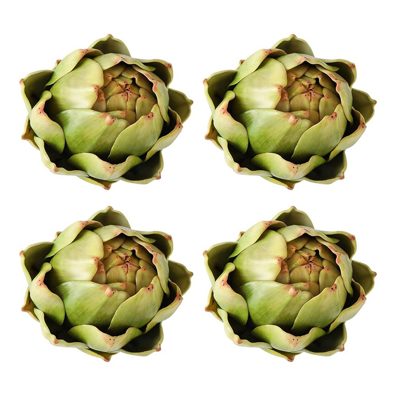 TEMU 4pack Artificial Vegetables And Fruits For Home Wedding Party Table Decoration (green)