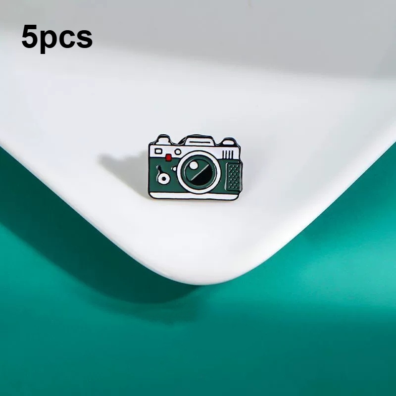 5pcs Unique Cartoon Camera Accessories For Hats, Clothing, And Backpacks - Perfect For Daily Wear And , Party Gifts