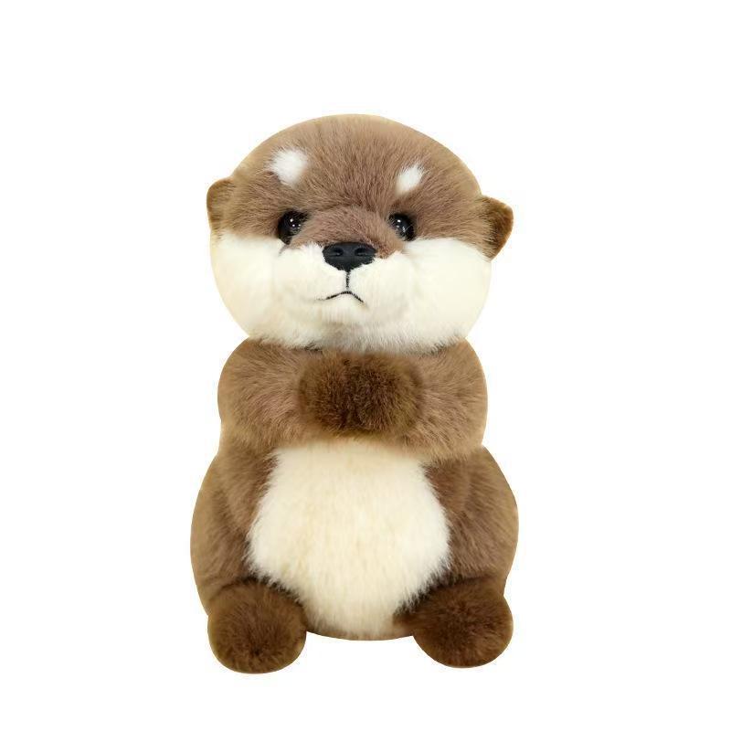 TEMU New Cute Otter Simulation Animal Doll Plush Pet Toy, Dog ** Boredom Playmate, Pet Decompression