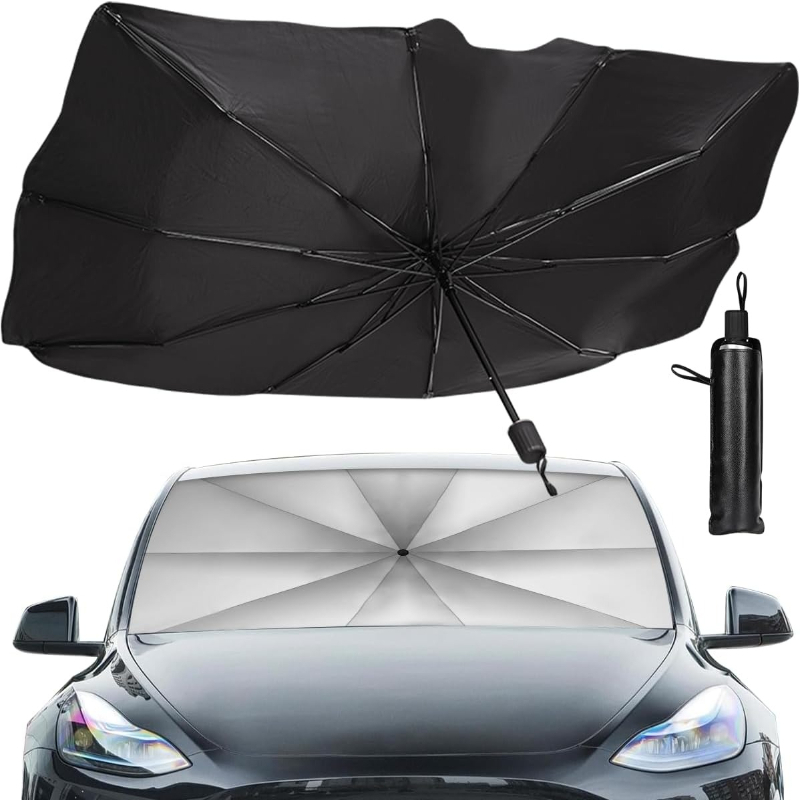 Car Sunshade, Suitable For Windshields To Block Ultraviolet And Heat, Sun Visor Cover, Foldable Windshield Sunshade Umbrella, Keep The Car Interior Cool, /store