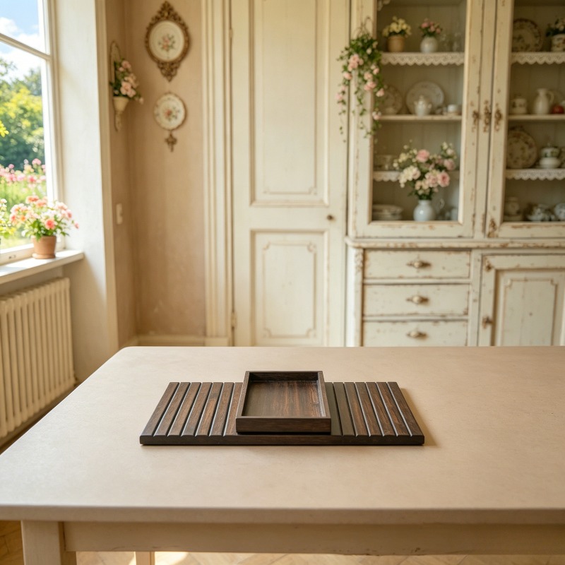 houten boheemse gestreepte bijzettafel voor bank met groefblad - gestreepte tafel geschikt voor nachtkastje, thuiskantoor, compact opbergmeubel voor koffiekopjes, afstandsbedieningen, telefoons, aromatherapie - moderne minimalistische decoratie voor kleine ruimtes, niet voor contact met voedsel