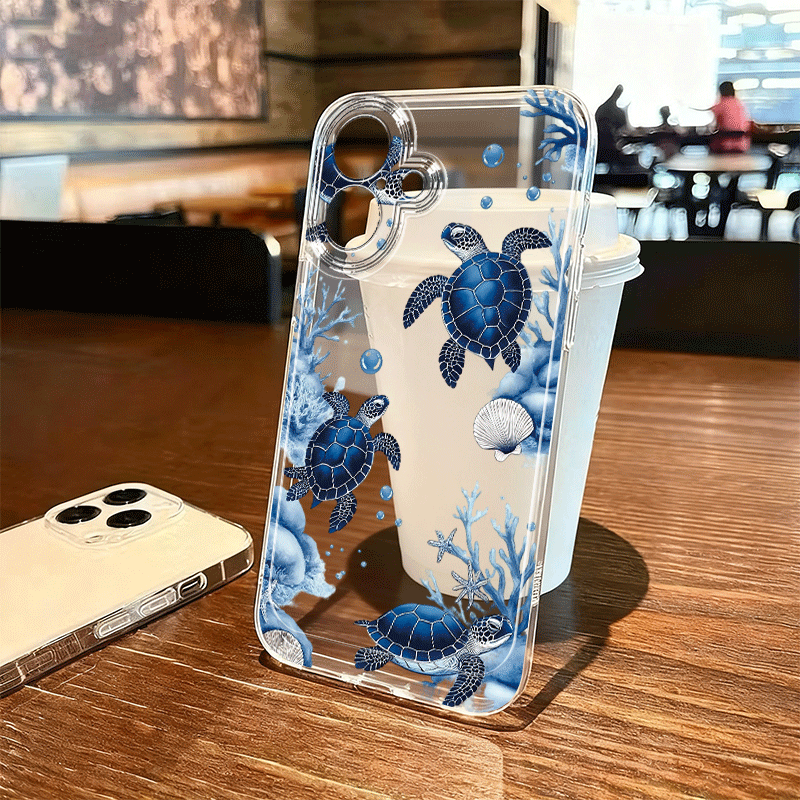 Etui za telefon - Etui za telefon z vzorcem želve, združljiv z Iphone 17, 16, 15, 14, 13, 12, 11 Pro Max, X, XS, XR, XS Max, 7, 8, 6, 6S Plus,