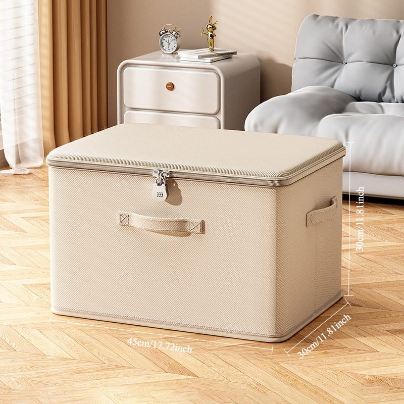 Multifunctional Lockable Storage Box, Thickened Steel Frame