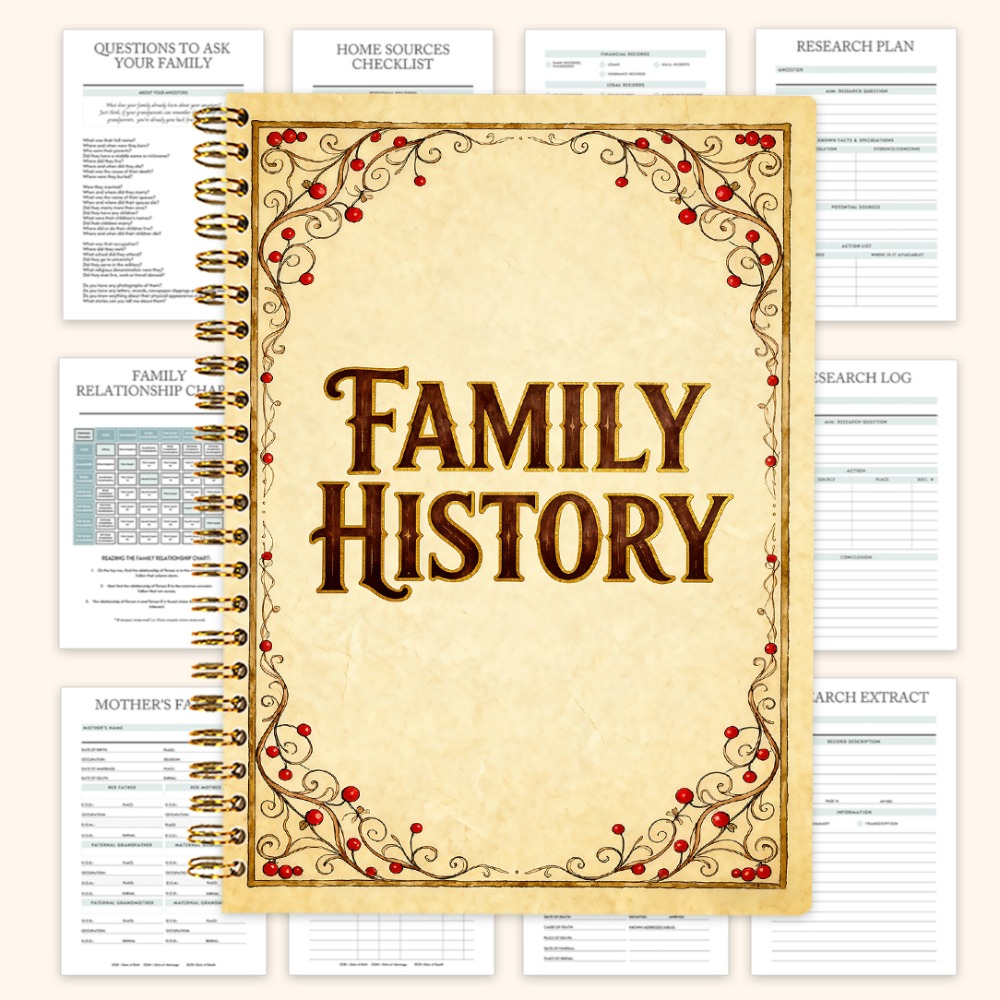 TEMU 1 Libro dell'Albero e Pianificatore di Genealogia - Organizzatore di Parentela in con Guida -, Ereditaria per Registrare e Ricordi, Regalo per