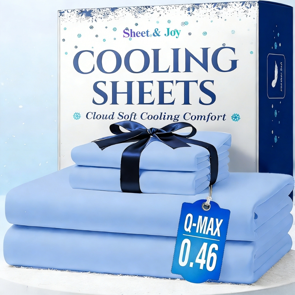 TEMU 4pcs Cooling Bamboo Bed Sheet Set, 3000 Tc Extra Deep Pocket 20 Inch Bed Sheet, Children Luxury & Cooling Sheet Set For Hot Sleepers, Wrinkle &