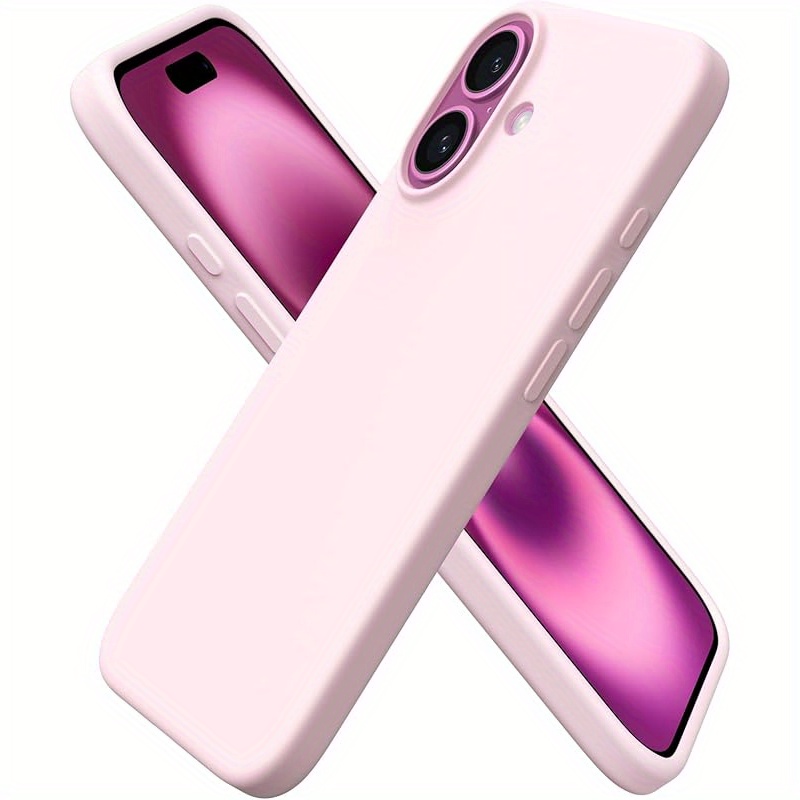 Slim Liquid Silicone Case for Iphone 16, 16 Plus, 16 Pro Max, And 16 Pro, Featuring Three Layers of Full Coverage, Soft Gel Rubber for Shock Resistance, And a Protective Cover Lined with Anti-Scratch Microfiber. - Image 3