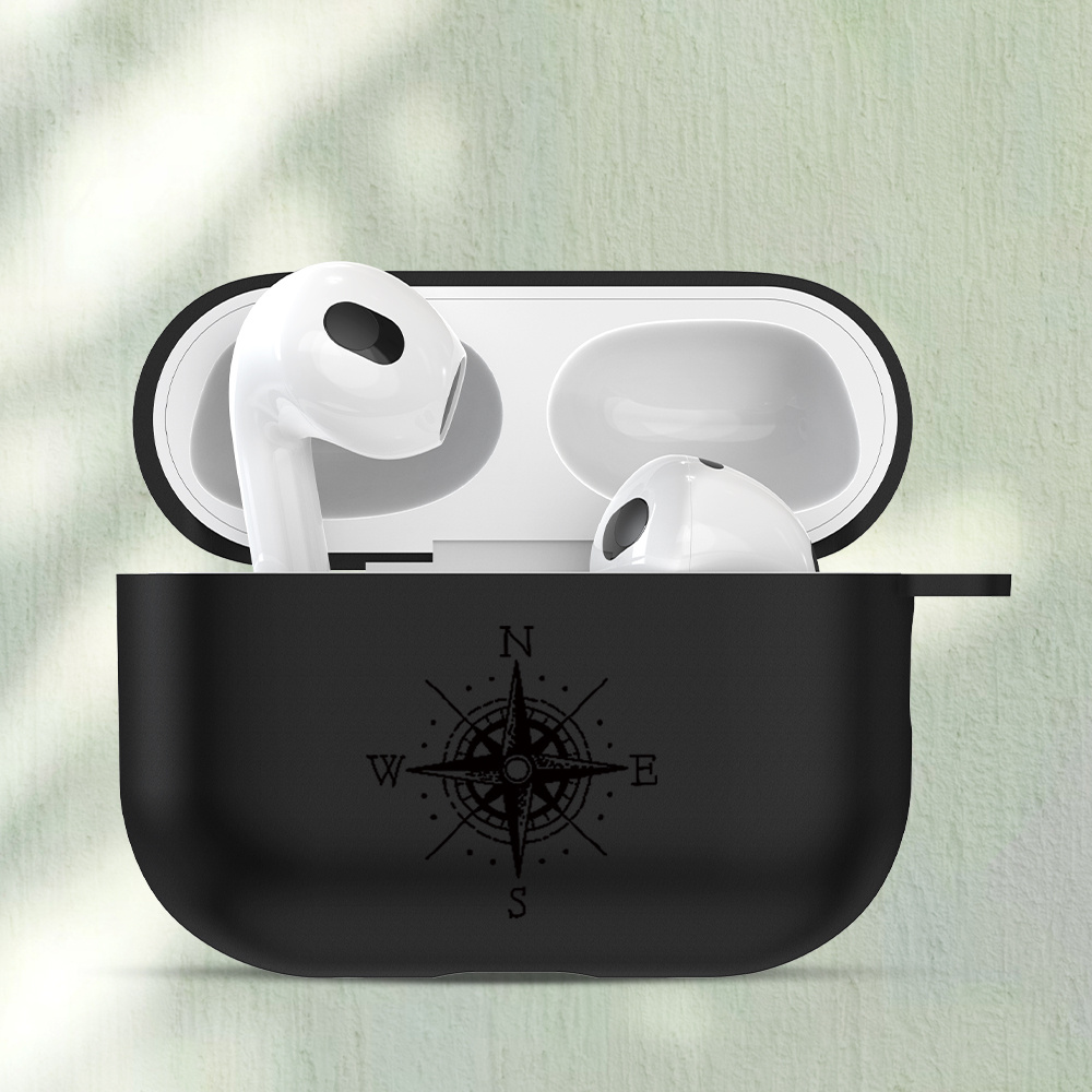 TEMU Compass Pattern , For Iphone Airpods 4/ Airpods 3/ / Airpods Pro 2/ Airpods Pro, A Perfect Gift For Girlfriend, Boyfriend, Women, Men, Husband,