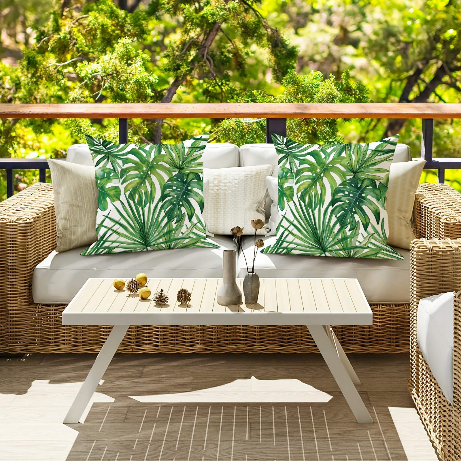 2pcs high quality twill fabric outdoor throw pillow covers Temu