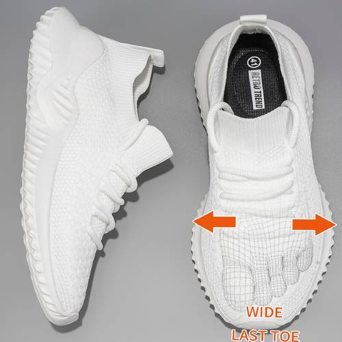 01052 mens size ultra light breathable outdoor hiking trail training couple casual all match fashion comfortable mens plus size wide toe casual athletic shoes suitable for daily wear vacation travel