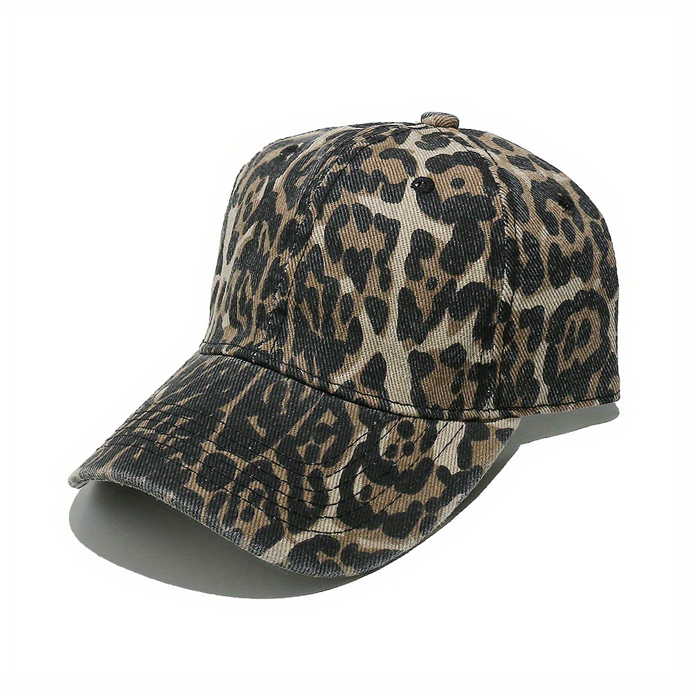 Image of 2025 Spring/summer New Duck Tongue Hat Women's Fashion Trendy Versatile Sunshade Hat Leopard Print Baseball Cap Women