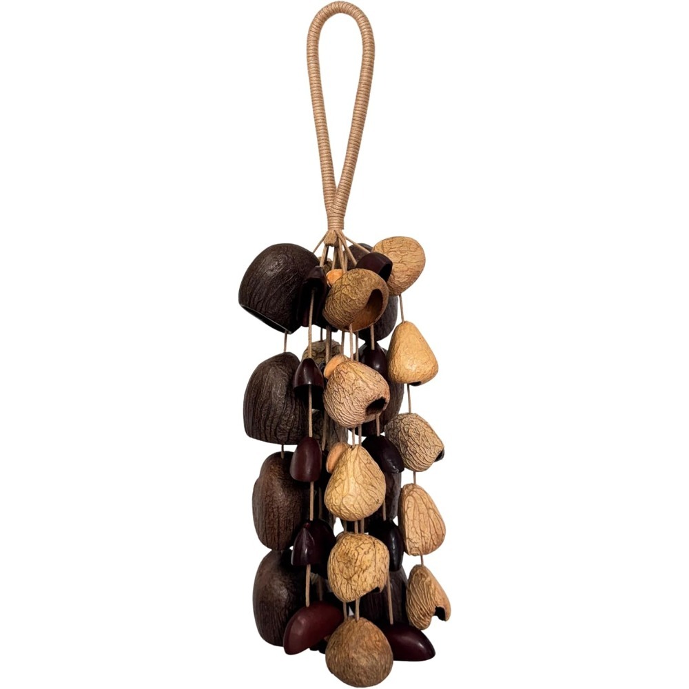 Image of Saeleor Seed Shell Hand Rattle Seed Shaker Instrument | 53pcs In 4 Styles Handmade For Sound Mindfulness Meditation