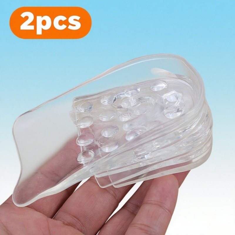 TEMU 2 paires de semelles intérieures réglables à - Semelles confortables avec talon transparent (en boîte)