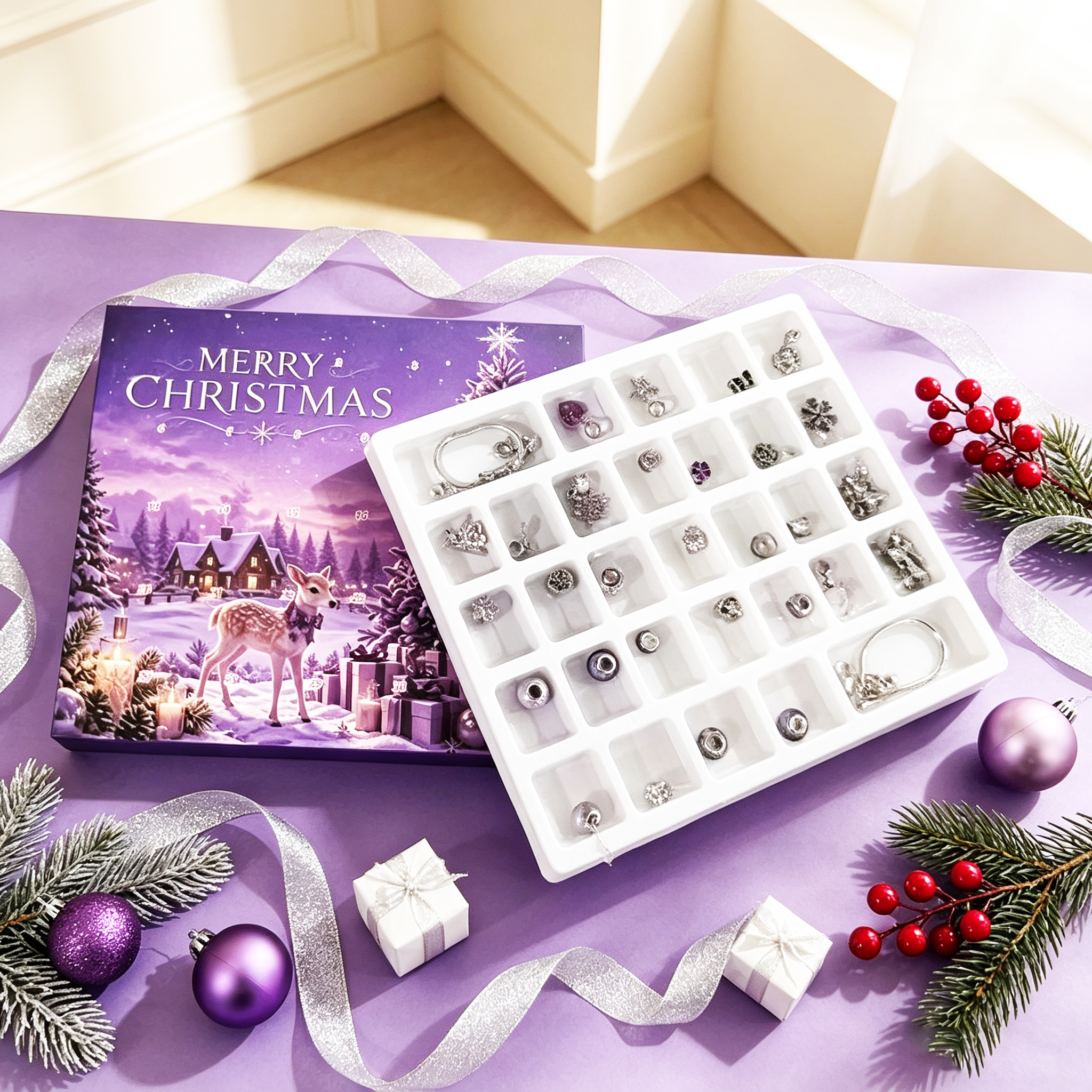 Christmas Advent Calendar Gift, 31-Grid Countdown Calendar