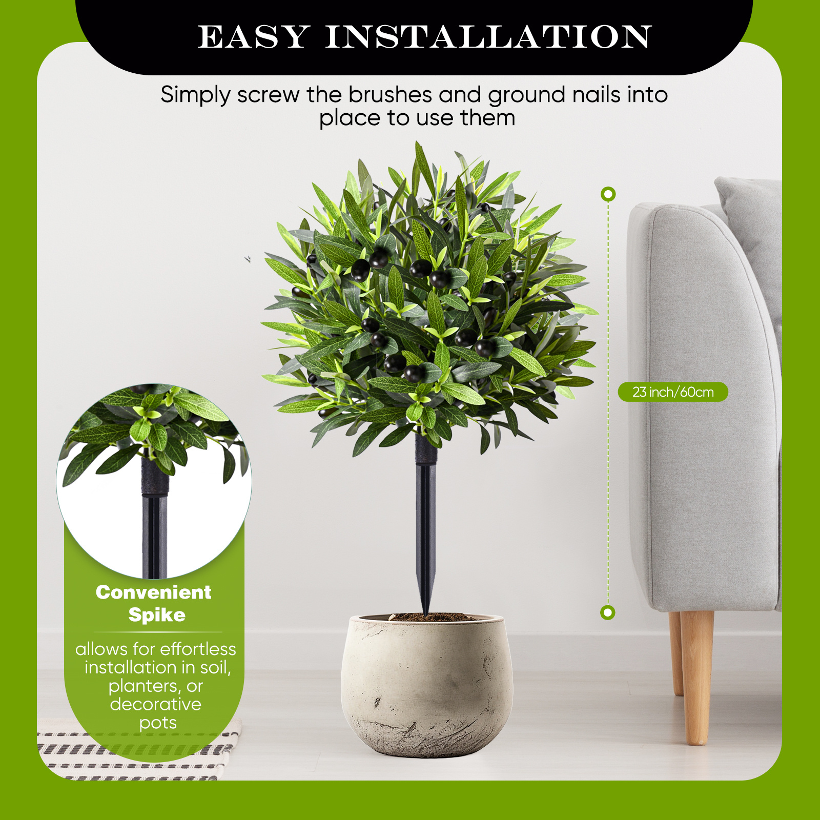 set 1 2 stck 60 cm (23 6 zoll) garten dekorationspflcken - Temu Germany