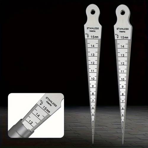 1pc high quality stainless steel precision gauge hole diameter gauge taper gauge 1 15mm stainless steel inner diameter gauge wedge plug gauge suitable for engineering design measurement