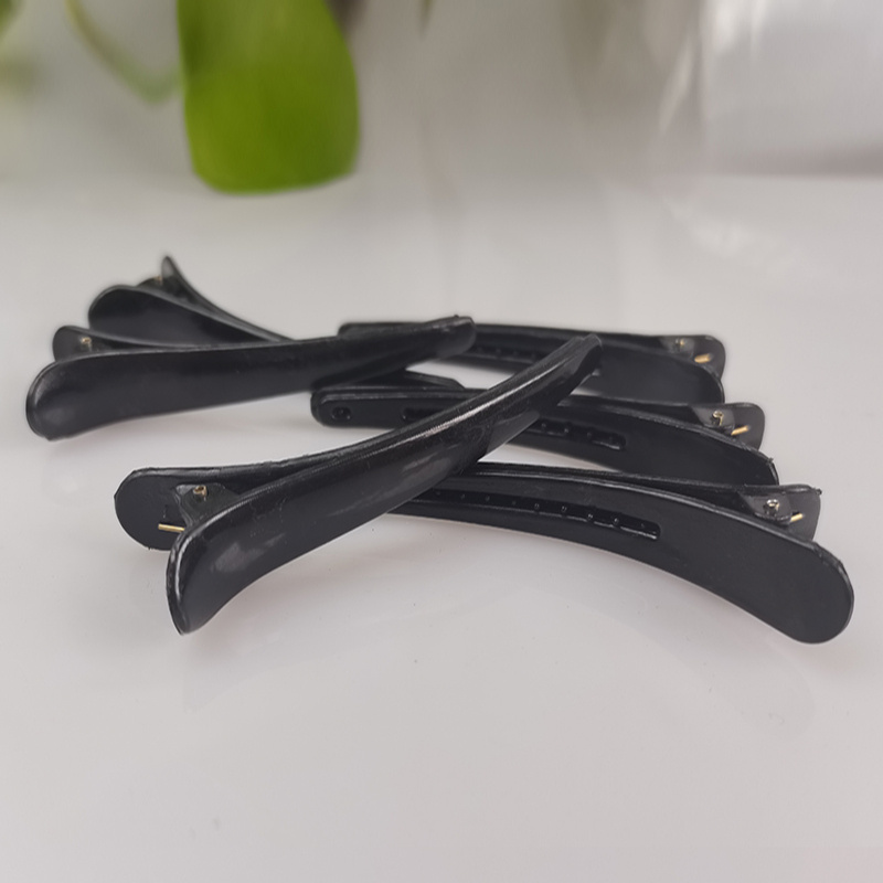 7/9pcs Matte Black Duckbill Clip Set