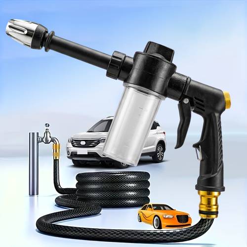 lightning high pressure power washer portable pressure car wash foam gun with long handle 2x stronger for women seniors ideal for car washing watering plants cleaning and tire inflation watering can