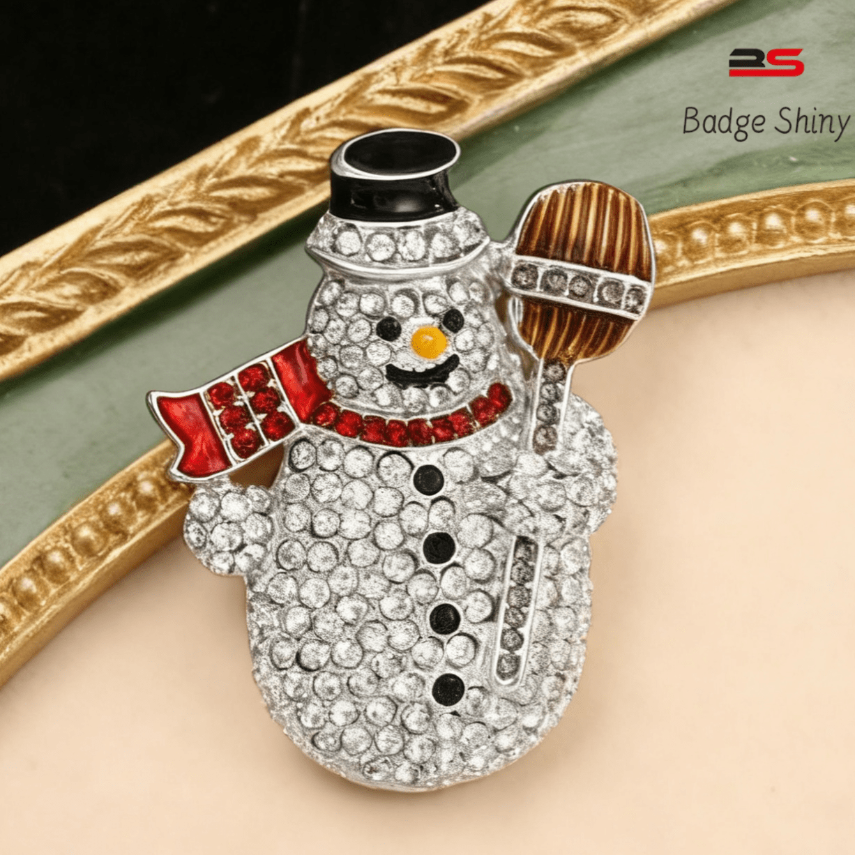 Cute Christmas Snowman Brooch Luxury Clothing Accessories Brooch Pin Christmas Gift