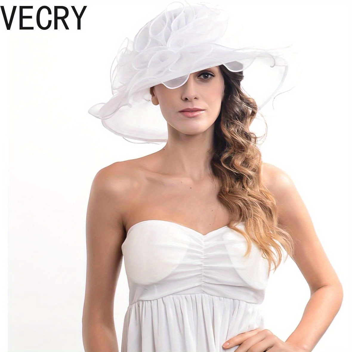 7768 Elegant Hats For Women Suitable Church Wearing Breathable Elegant church hats - Gem main image 3