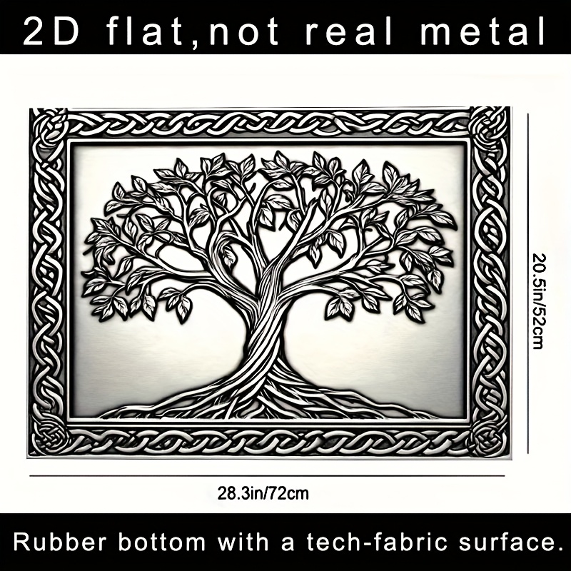 TEMU 2d Flat, 1pc Tree Of Life Stove Protector- Heavy-duty Heat-resistant Glass/kitchen Appliance Suitable For Stoves, Ovens, Washing Machines&