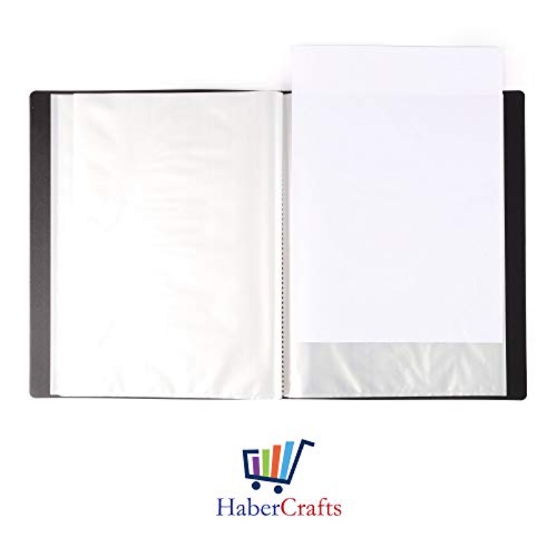 item picture 1 book a3 40 pocket display book presentation folder portfolio with plastic wallets capacity oval binder suitable for certificates project books business documents reports photo albums holders portfolio