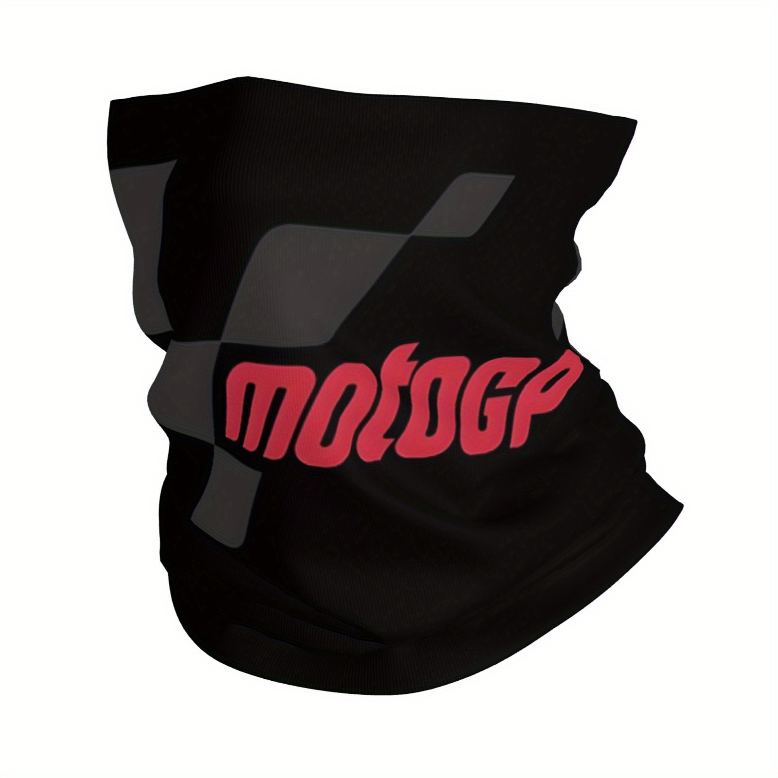 Image of 1pc Motorcycle Racing Theme Design Neck Gaiter, Multi-functional Breathable Face Mask, Unisex Headscarf For Outdoor