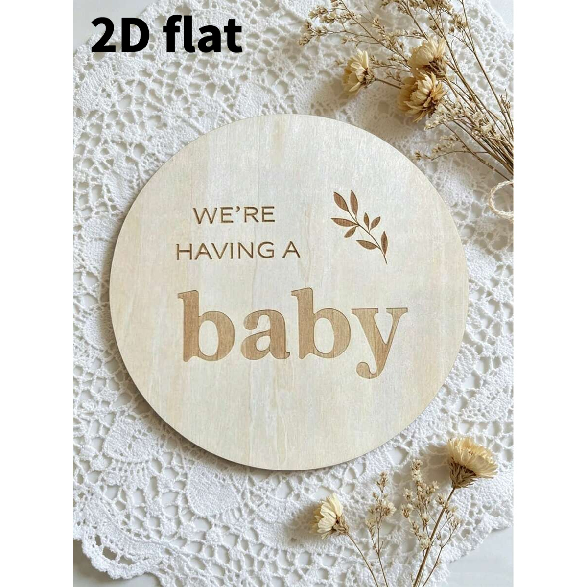 TEMU 2d Flat, 2d Flat Design, 1 Wooden Sign, Wooden Bulletin Board, Souvenir, Room Decoration, Birth Certificate Plaque(photo Prop), Suitable For New