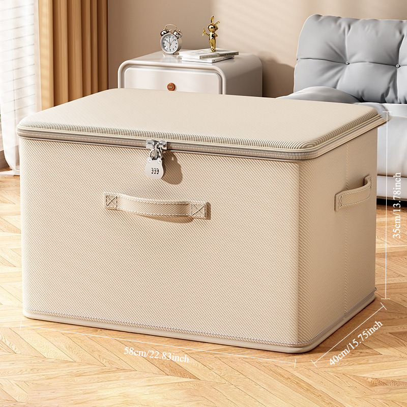 Multifunctional Lockable Storage Box, Thickened Steel Frame